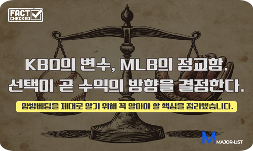 KBO와 MLB 배당률 비교 서브 배너